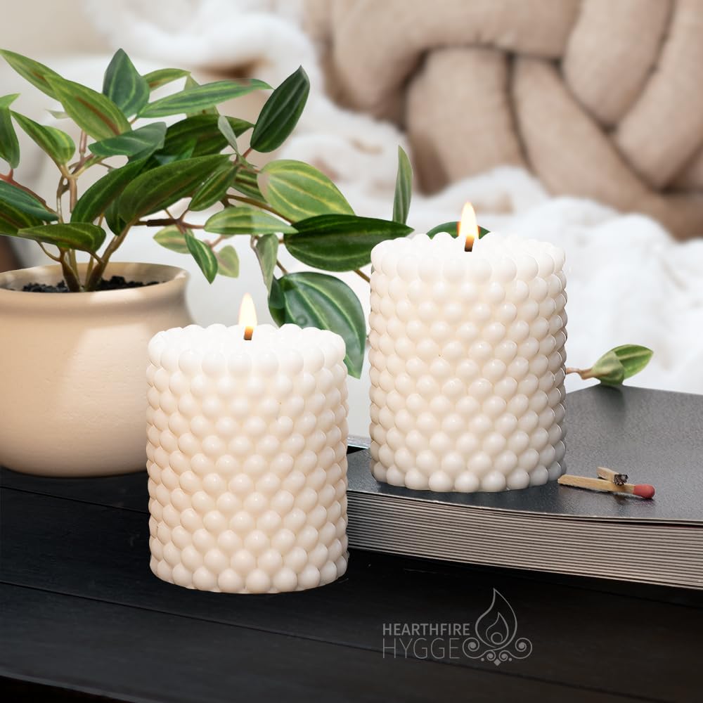 Mini Pillar Bubble Candle Sets