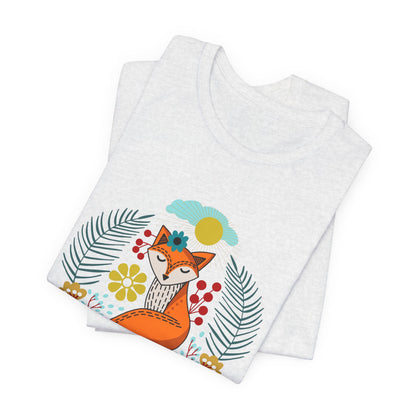 Fox Folk Art T-Shirt