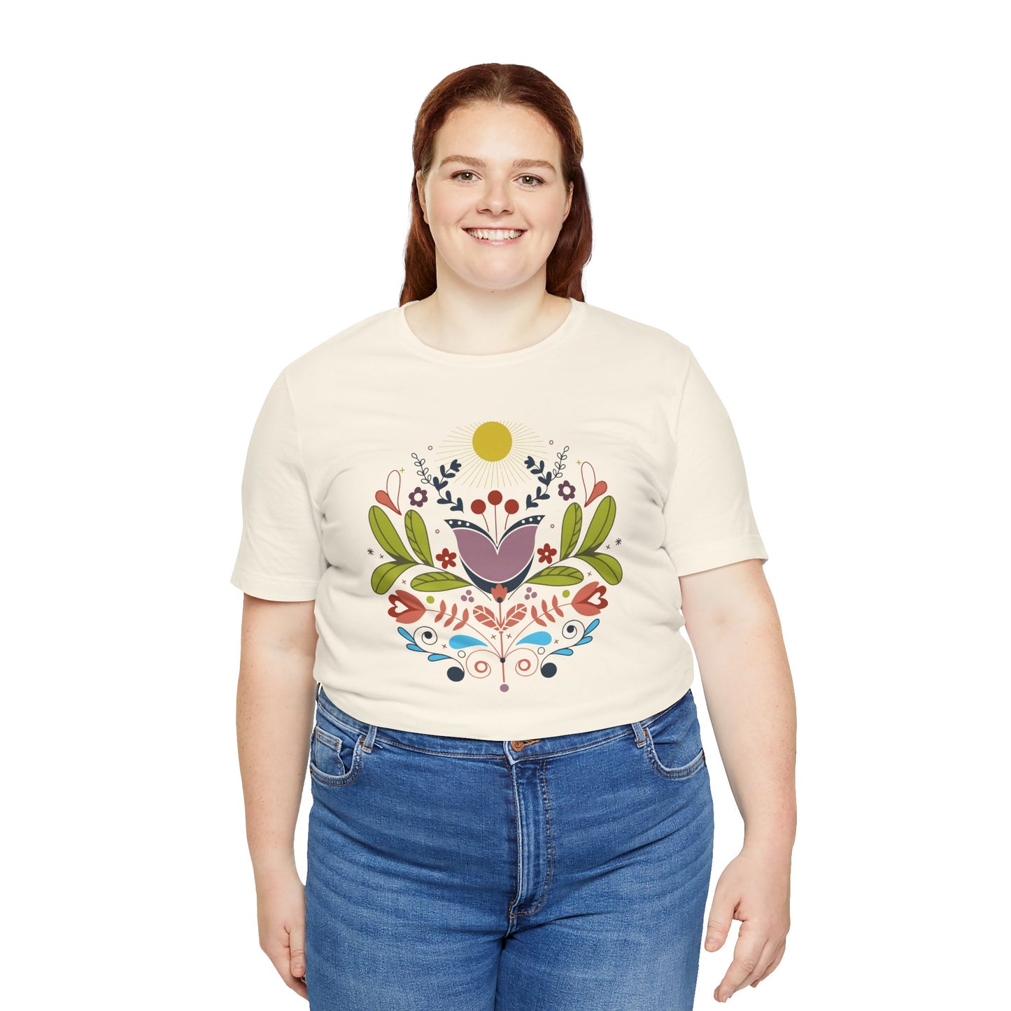 Floral Folk Art T‑Shirt