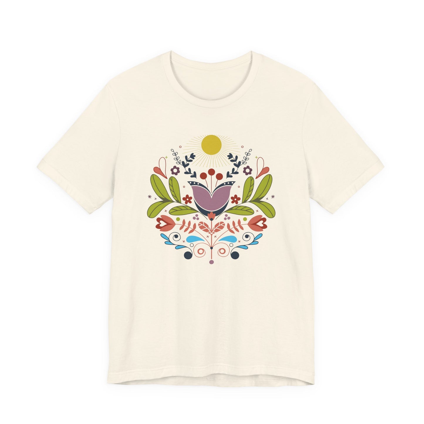 Floral Folk Art T‑Shirt