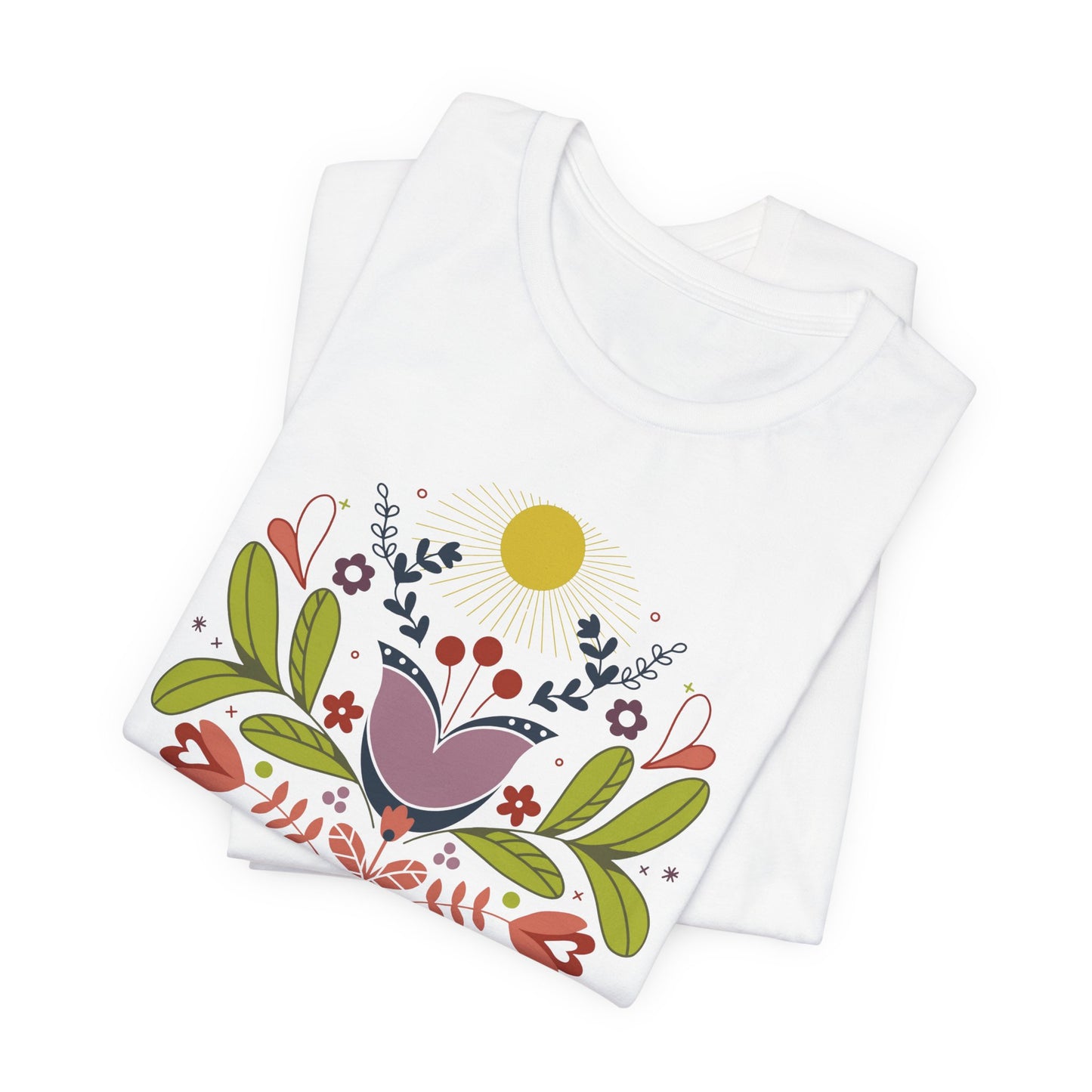 Floral Folk Art T‑Shirt