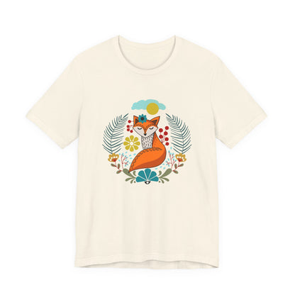 Fox Folk Art T-Shirt