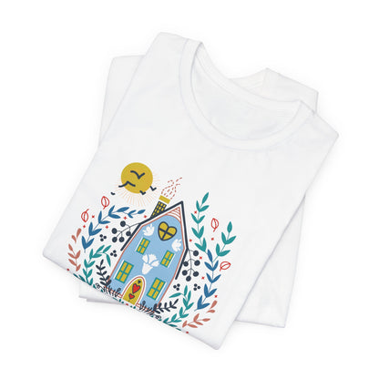 Cottage Folk Art T‑Shirt