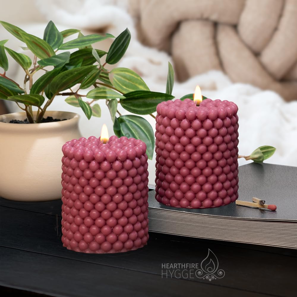 Mini Pillar Bubble Candle Sets