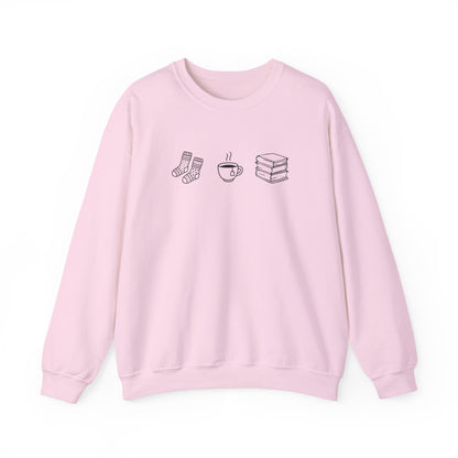 Socks, Tea, & Books Crewneck Sweatshirt