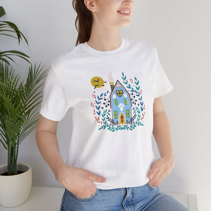 Cottage Folk Art T‑Shirt