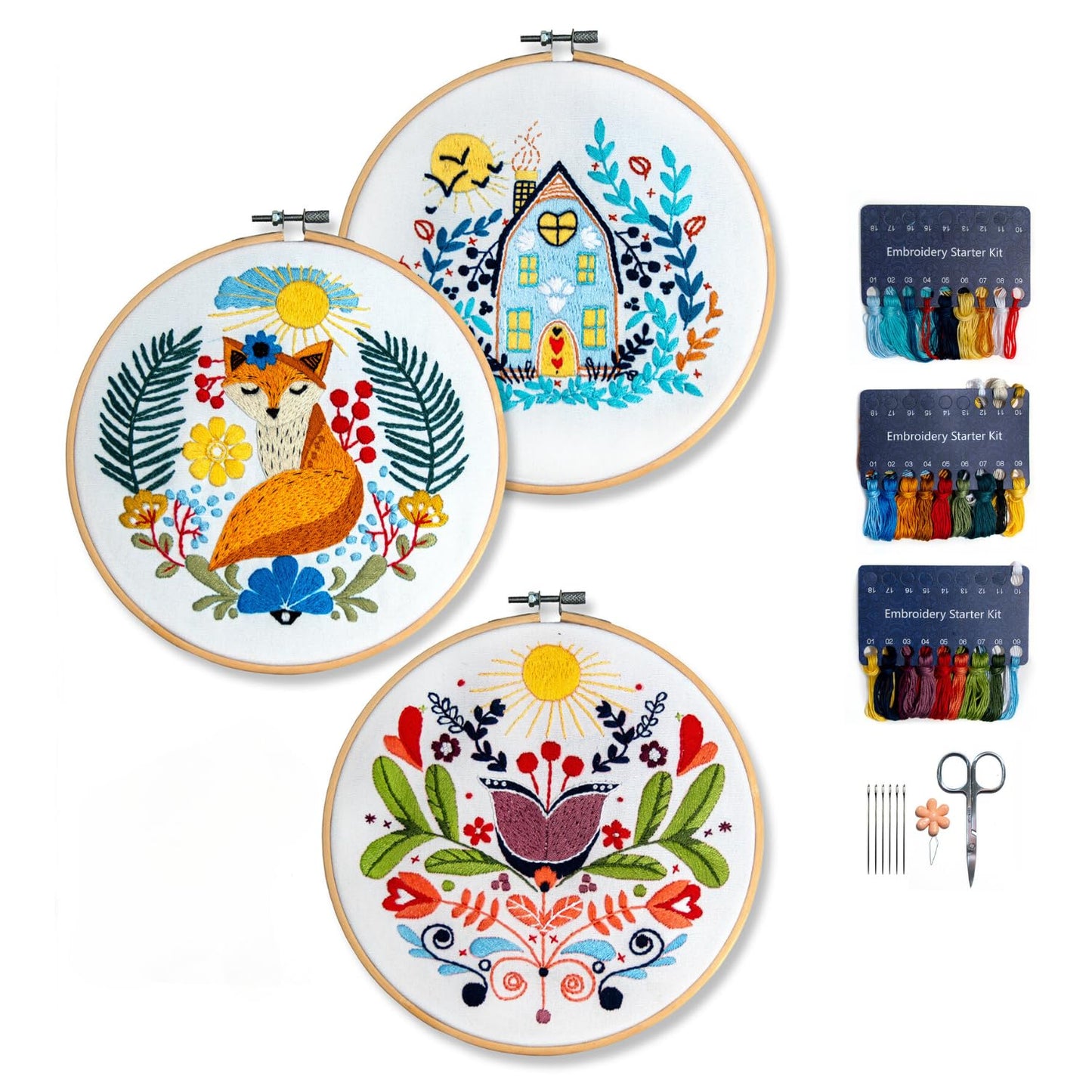 Scandinavian Folk Art Embroidery Kit