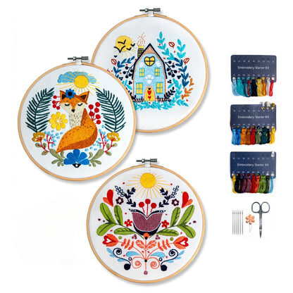 Scandinavian Folk Art Embroidery Kit