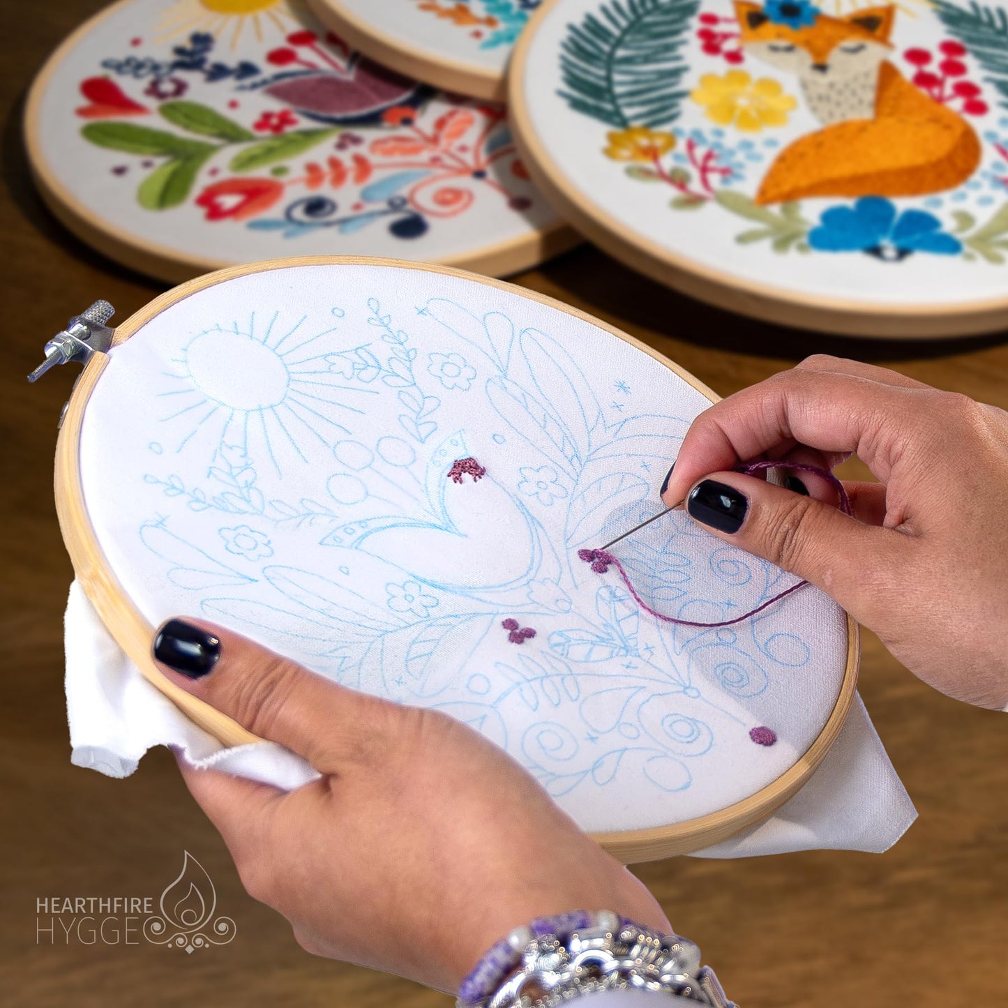 Scandinavian Folk Art Embroidery Kit