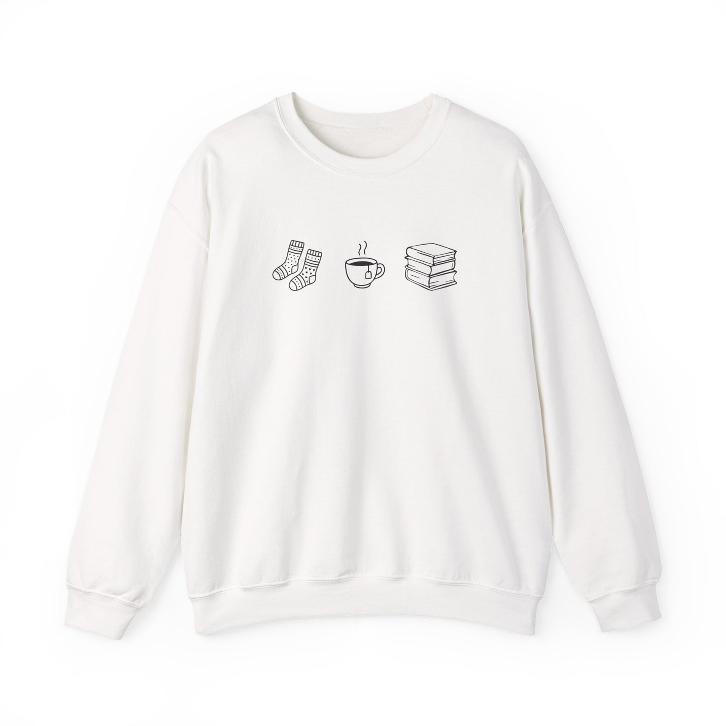 Socks, Tea, & Books Crewneck Sweatshirt