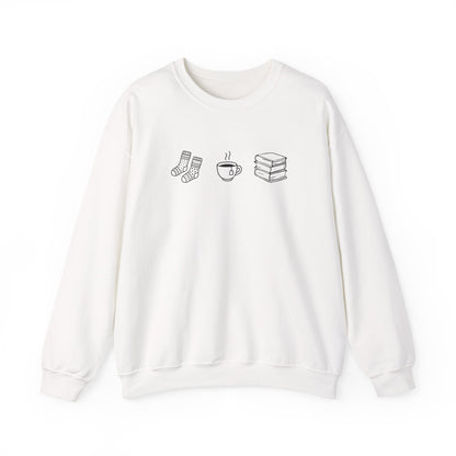 Socks, Tea, & Books Crewneck Sweatshirt