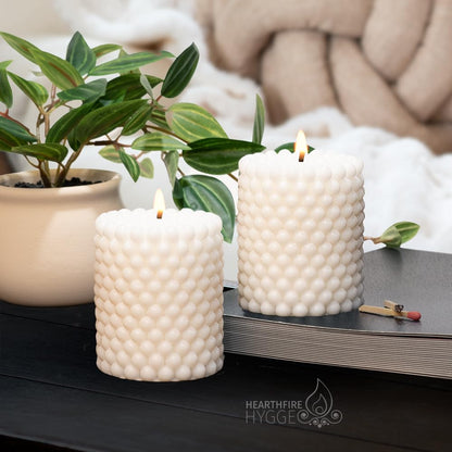 Mini Pillar Bubble Candle Sets