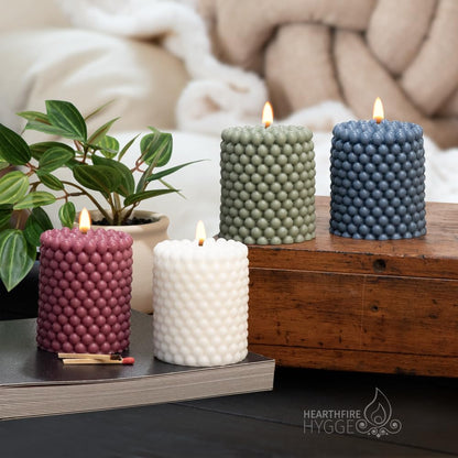 Mini Pillar Bubble Candle Sets