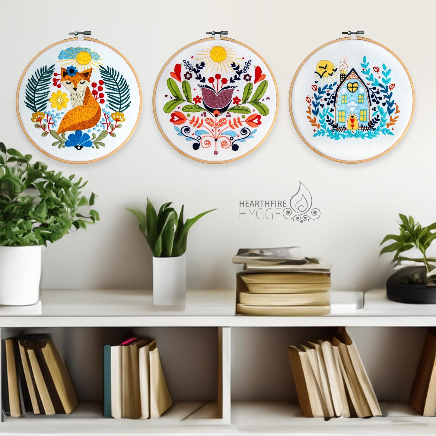 Scandinavian Folk Art Embroidery Kit