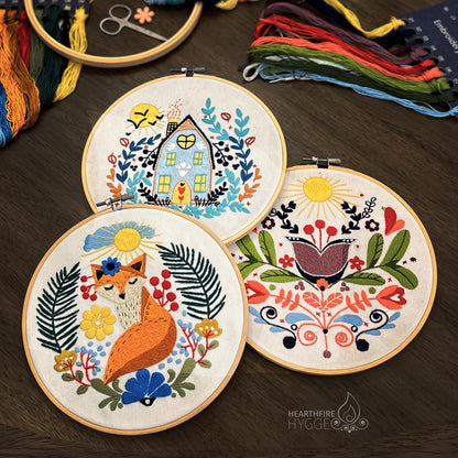 Scandinavian Folk Art Embroidery Kit